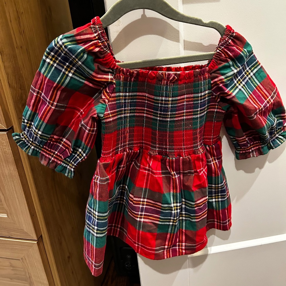 NWOT Janie & Jack Plaid Holiday Top